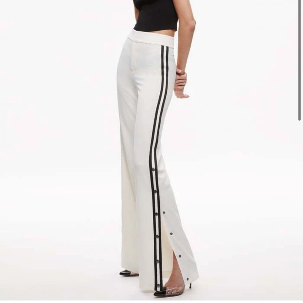 Alice+Olivia IC SIDE SNAP WIDE LEG PANT